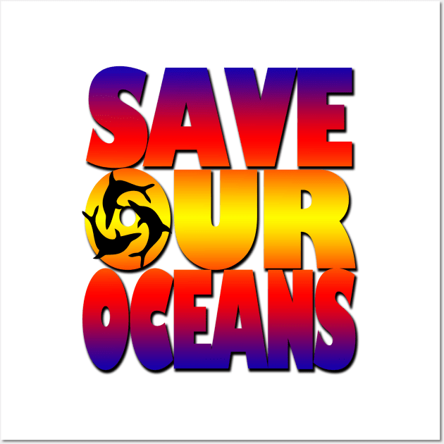 Save our oceans Wall Art by likbatonboot